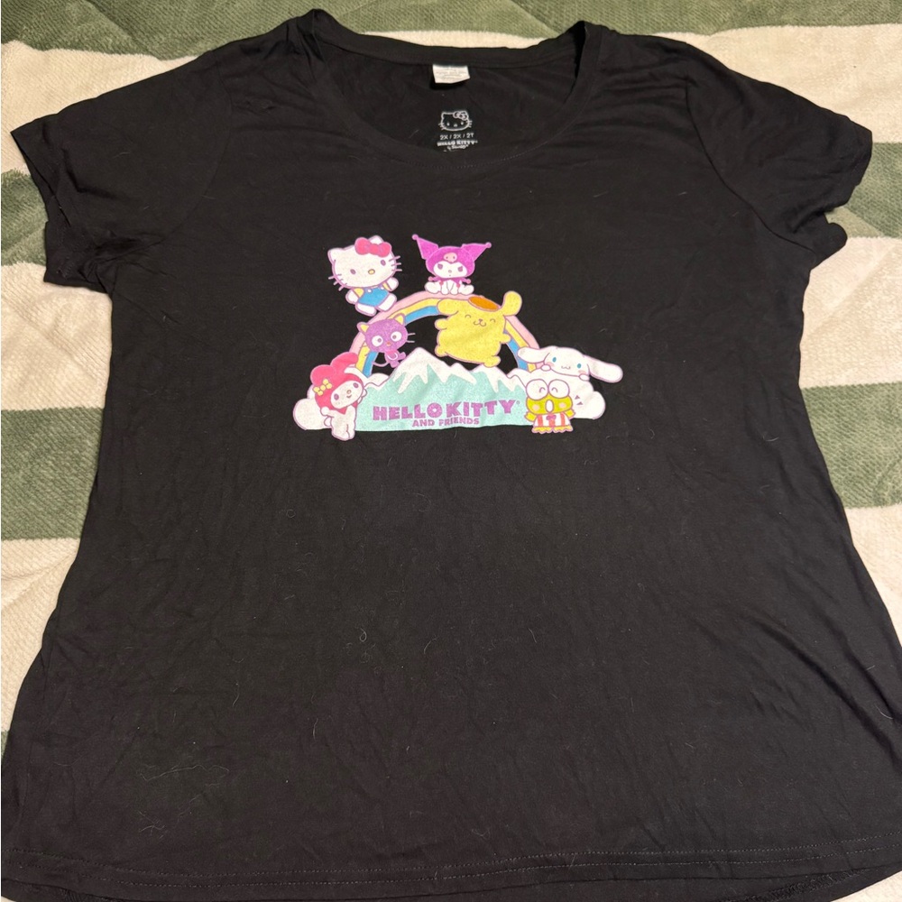 Hello Kitty Black Tee Sanrio Characters